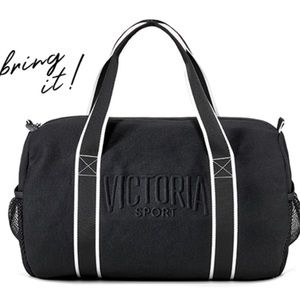 Victoria’s Secret Sport Duffle Black Gym Bag Brand New with Tags